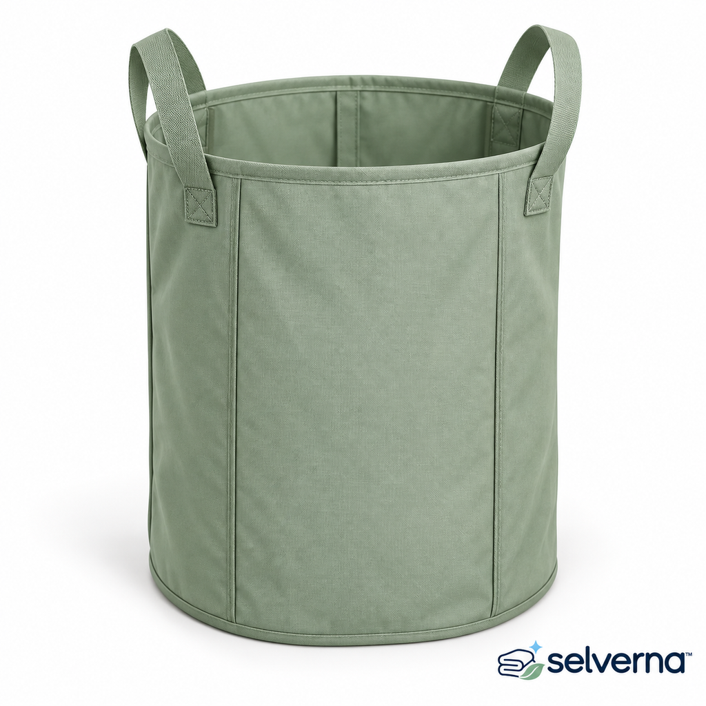Collapsible Sage Laundry Hamper
