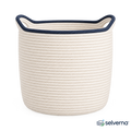 Woven Cotton Laundry Basket
