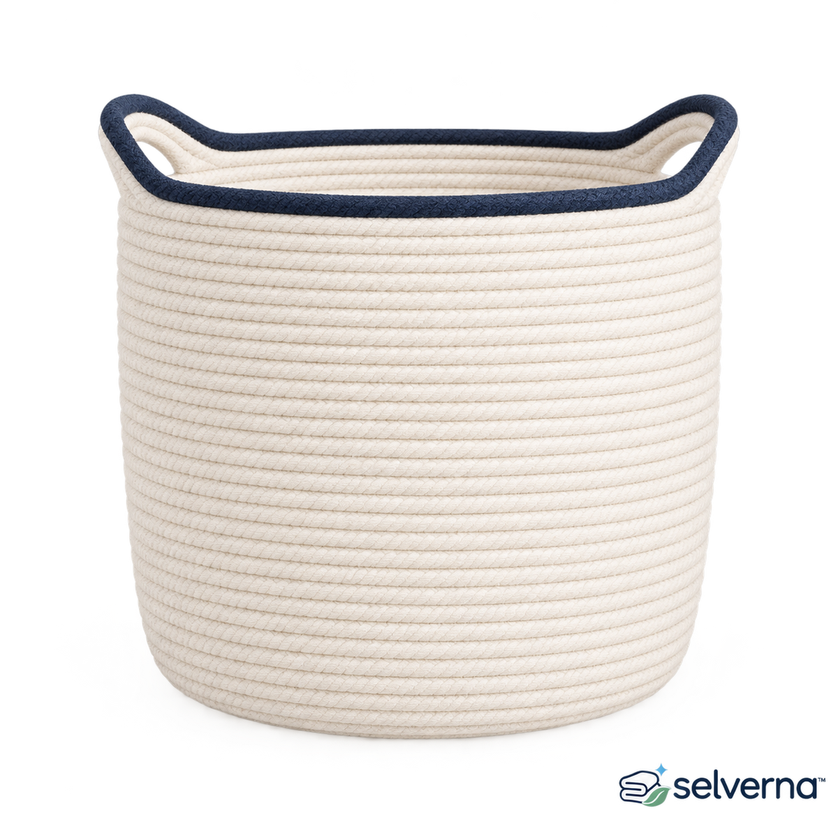 Woven Cotton Laundry Basket