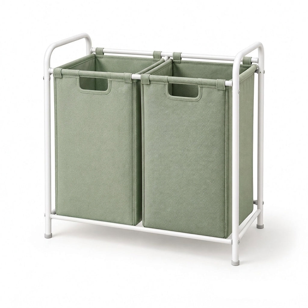 Two-Compartment Laundry Sorter