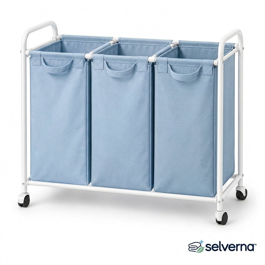 Triple Laundry Sorter Hamper