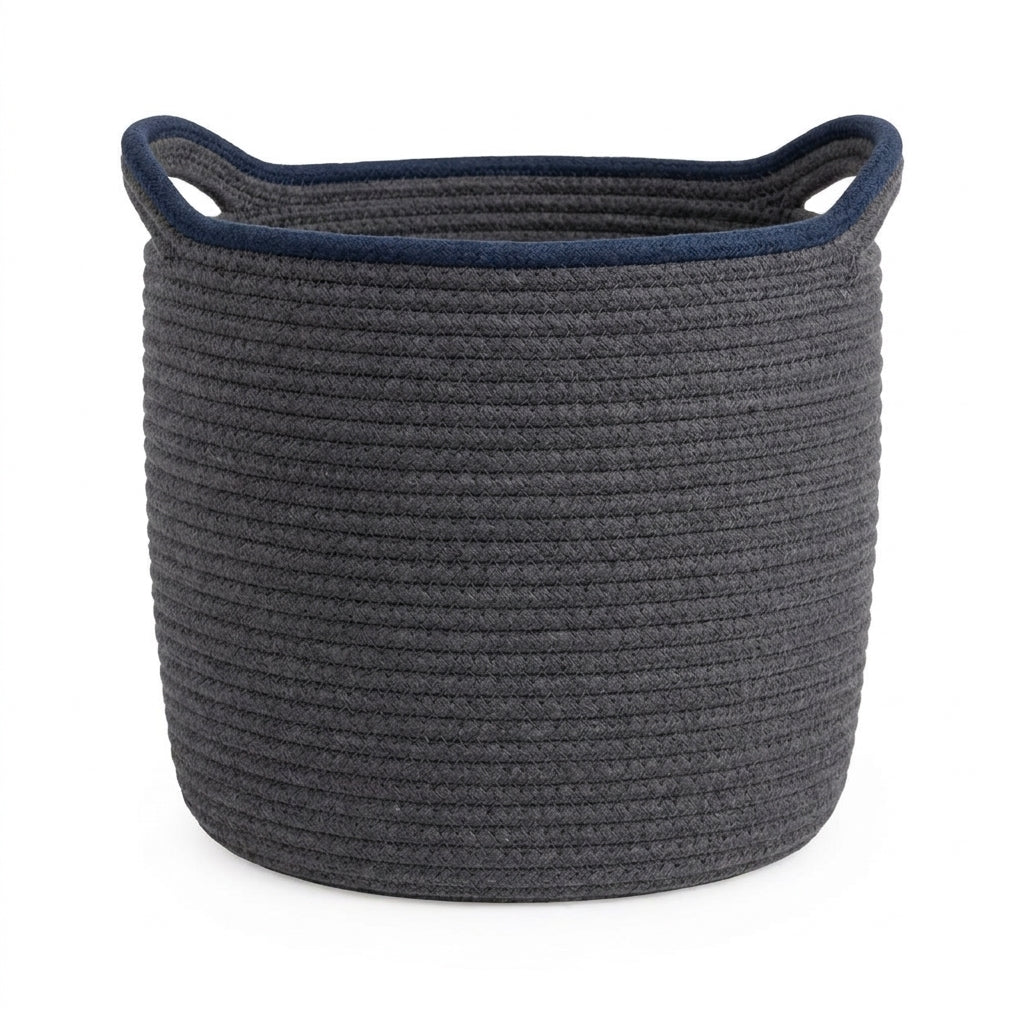 Woven Cotton Laundry Basket