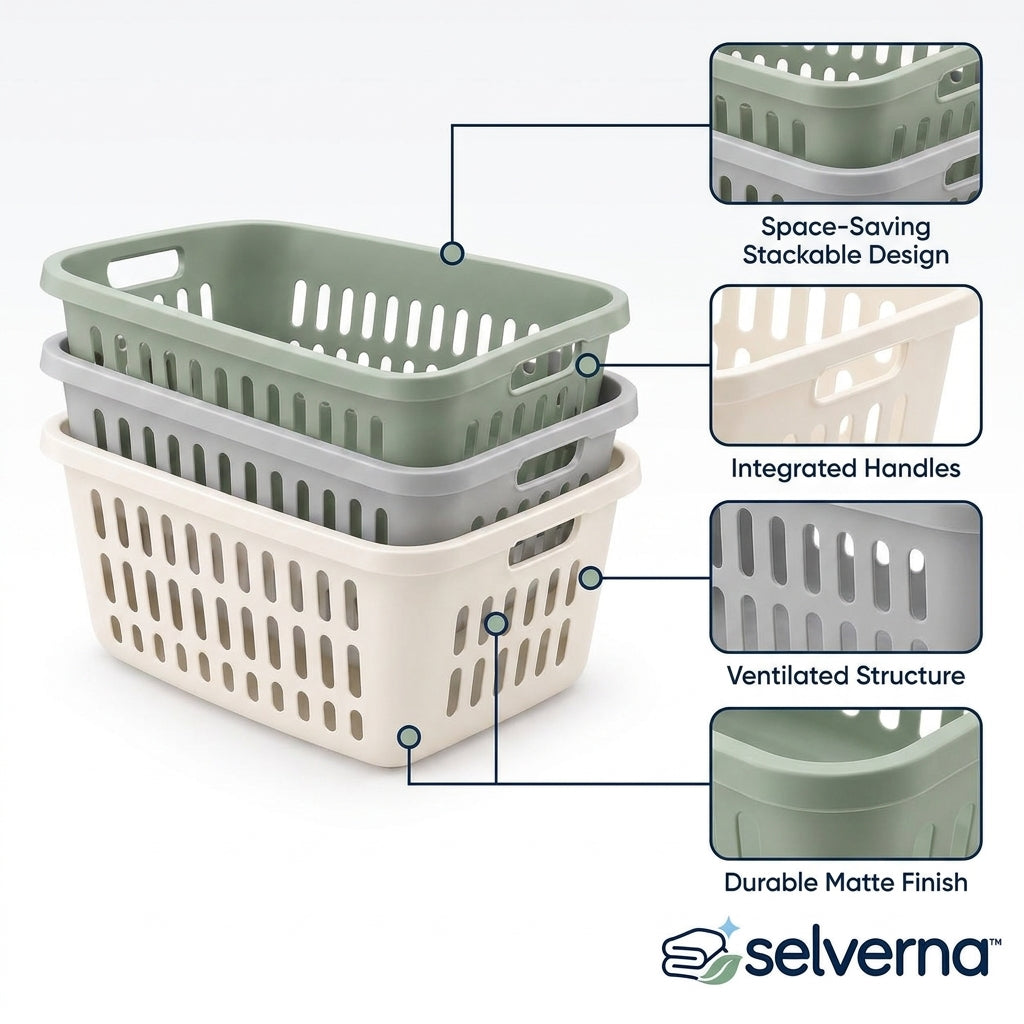 Nesting Laundry Basket Set